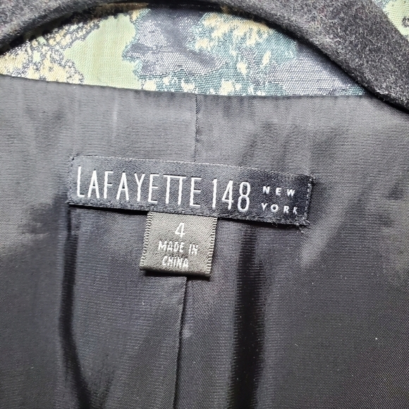 Lafayette 148 Multicolored Blazer Black Green Metallic Bronze Size 4 - Picture 11 of 12